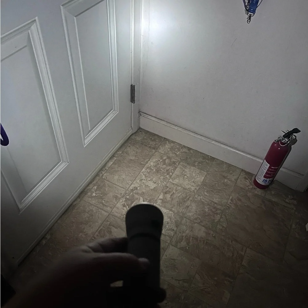 Grey Flashlight Dog Poop Dispenser with extra bags